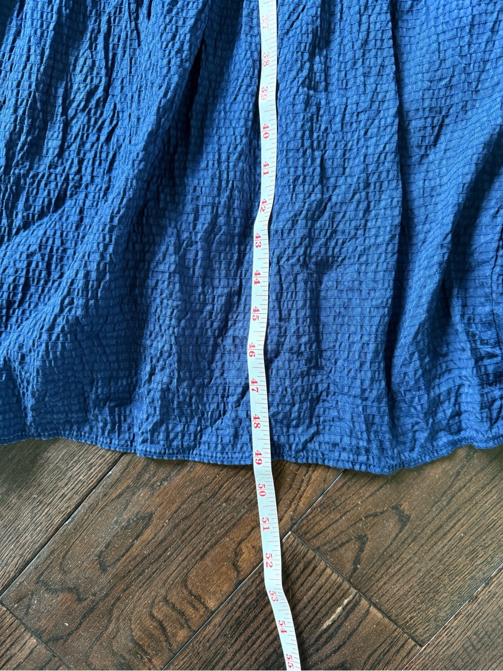 Zara Sleeveless Dark Blue Tiered Maxi Dress with Pockets - Picture 8 of 9